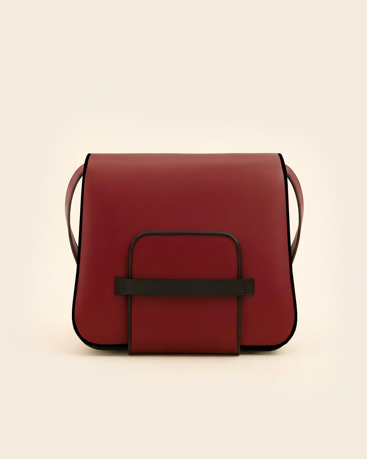 AMELIA burgundy leather bag