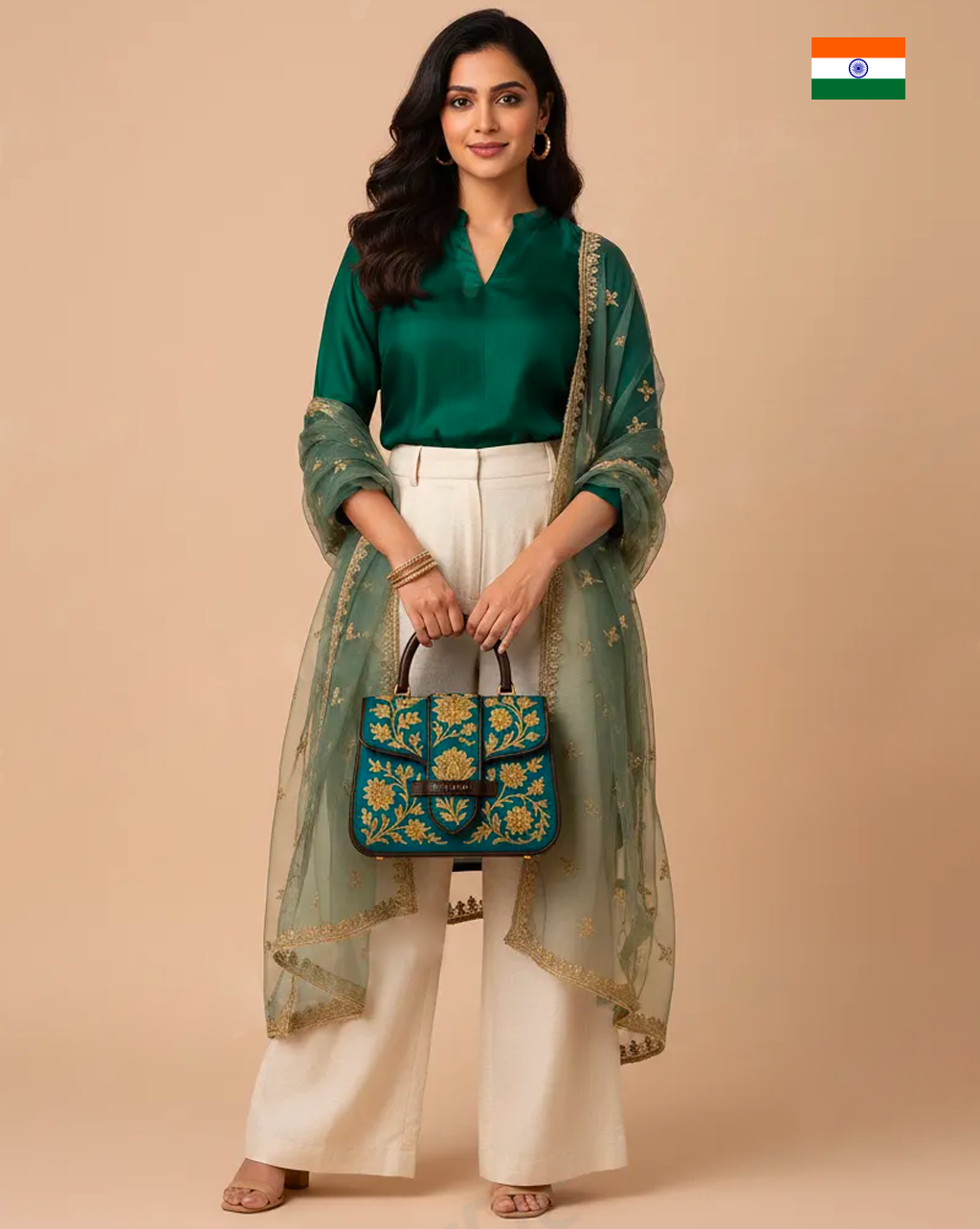 ASIA borsa con ricamo