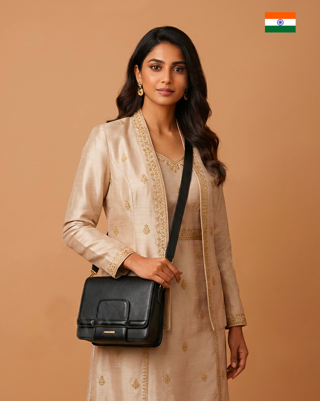 ELSA borsa in pelle nera