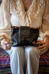ELENA borsa in pelle nera