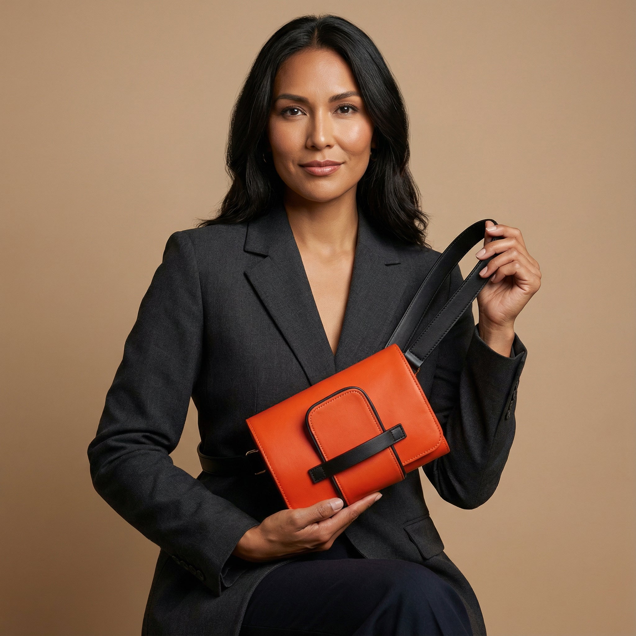 GIADA en cuir orange