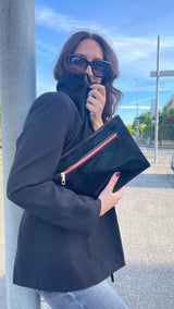 ANNA en cuir rose
