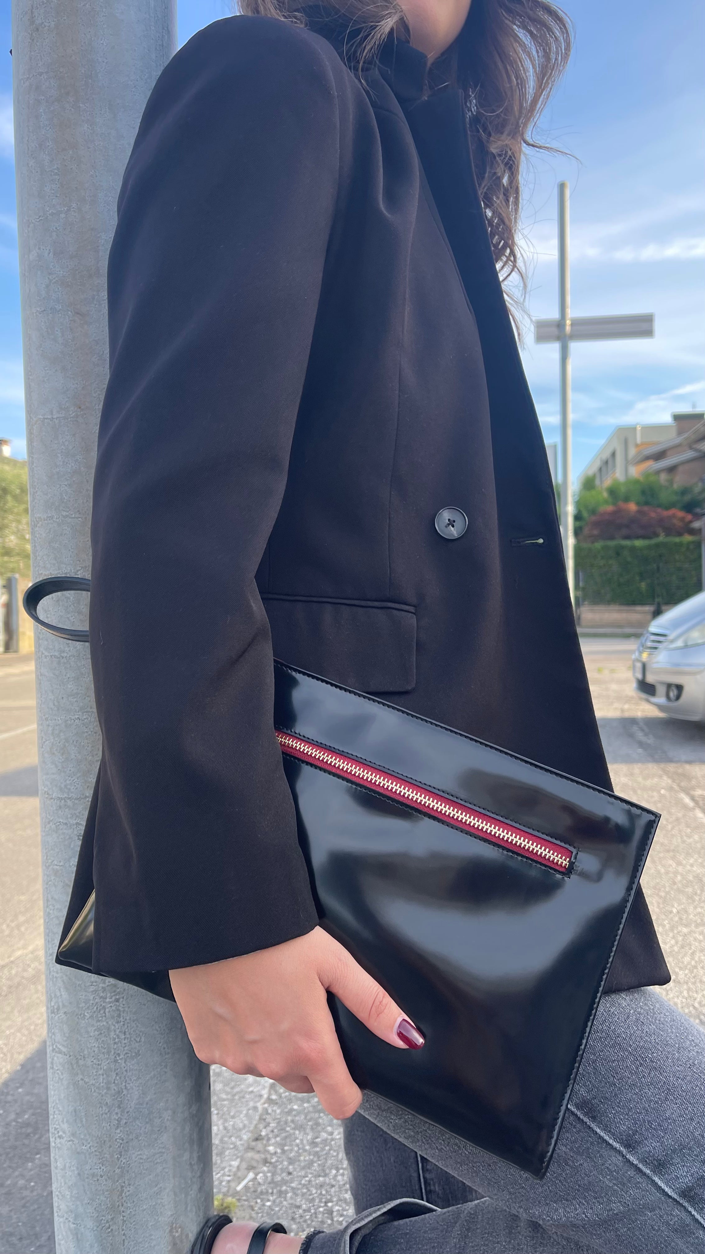 ANNA en cuir rose