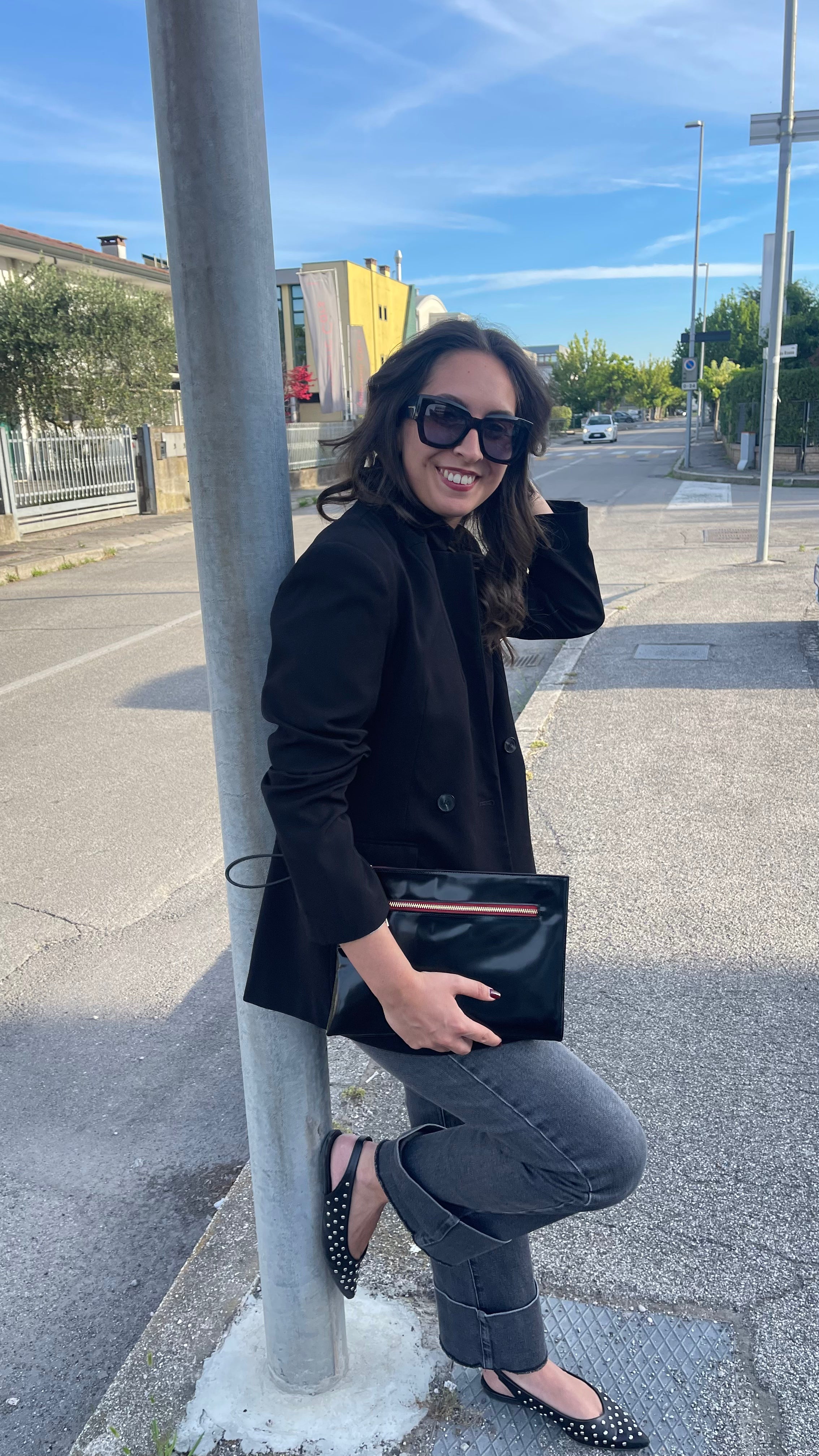 ANNA en cuir rose
