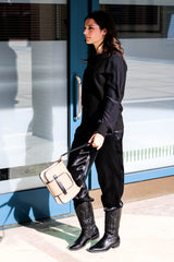 ANNA borsa in pelle nera
