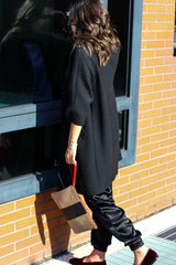 LAURA en cuir gris tourterelle
