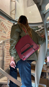 AMELIA borsa in pelle bordeaux