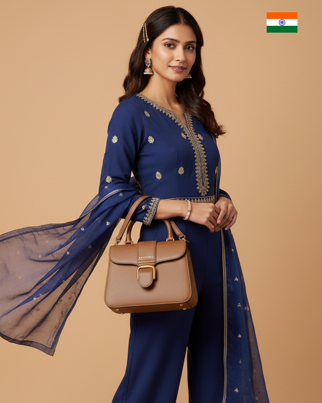 LIDIA borsa in pelle cuoio