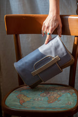 MATILDE in pelle azzurra