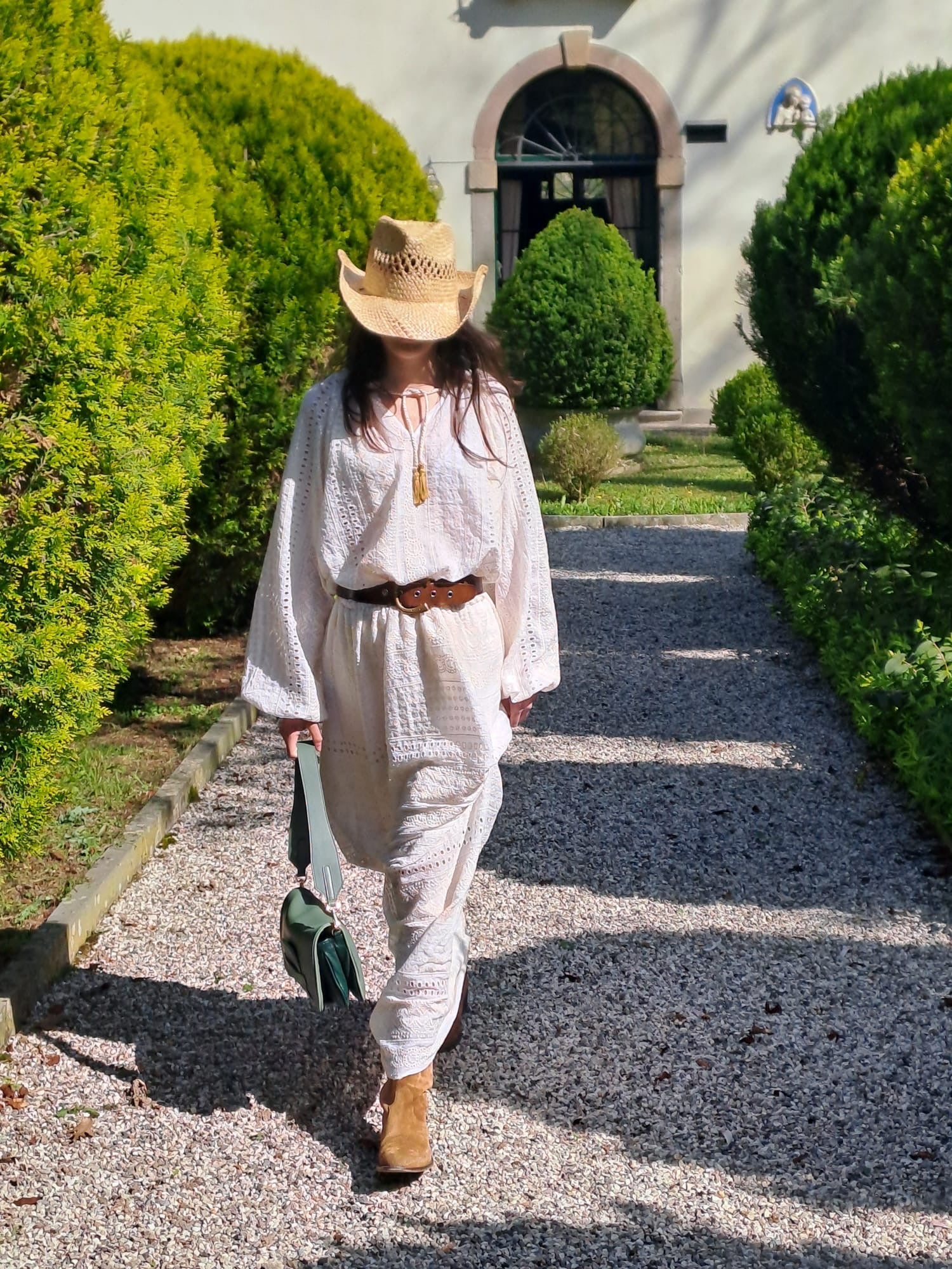 MATILDE in pelle verde salvia