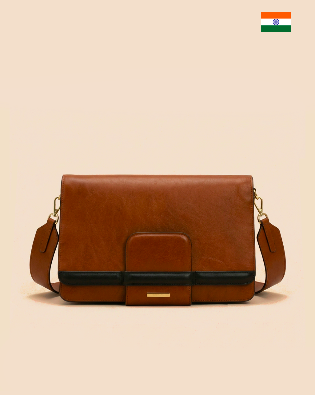 ORNELLA borsa in pelle cuoio