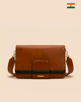 ORNELLA borsa in pelle cuoio