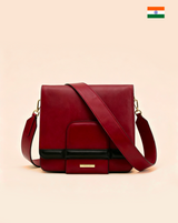 RITA borsa in pelle bordeaux