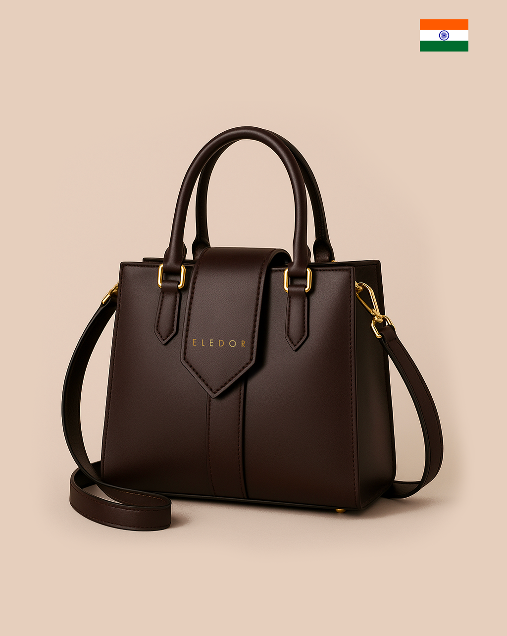 VIRNA borsa in pelle nera