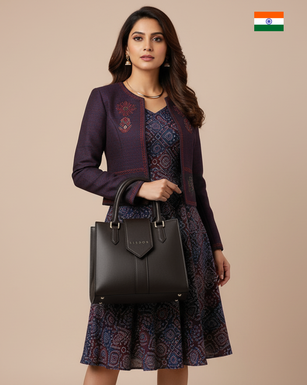 VIRNA borsa in pelle nera